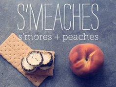 Peach s'mores in Desserts recipes, preparation of the ingredients and step by step instructions of how to cook and bake